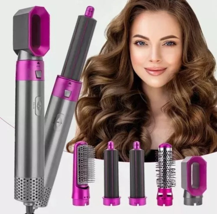Cepillo Secador Eléctrico 5 en 1 - Moldeador y Estilizador de Cabello Profesional